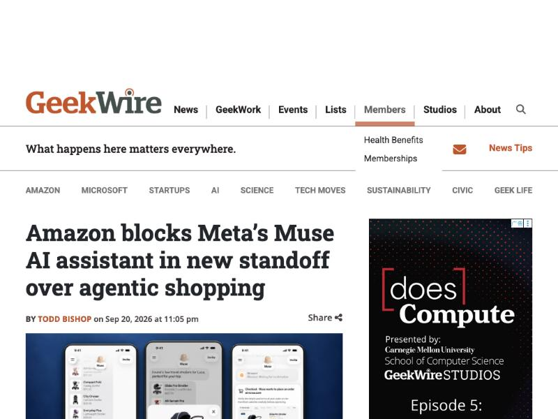 GeekWire's original report on Amazon blocking Muse